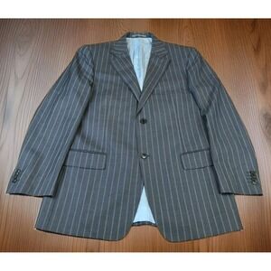 Suitsupply Slim Fit Suit Pure Wool Light Grey Double Pencil Pinstripe 40US 50EU
